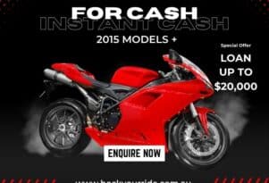 Hocking your motorbike for cash in an emergency situation